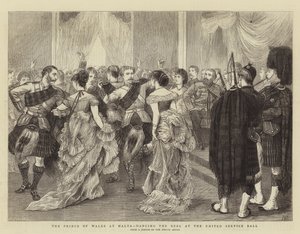 Prinsen av Wales på Malta, danser hjulet på United Service Ball